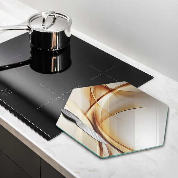 Deska szklana do kuchni Abstrakcja kształty