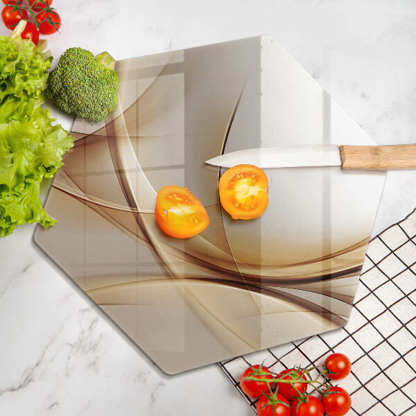 Deska szklana do kuchni Abstrakcja kształty