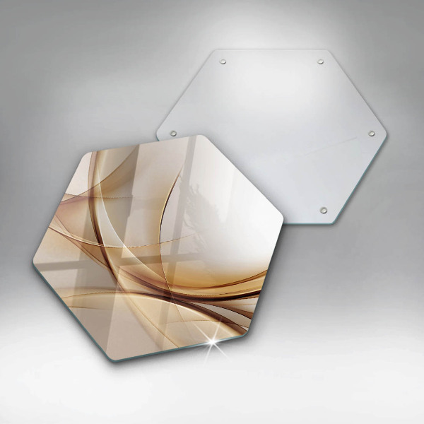 Deska szklana do kuchni Abstrakcja kształty