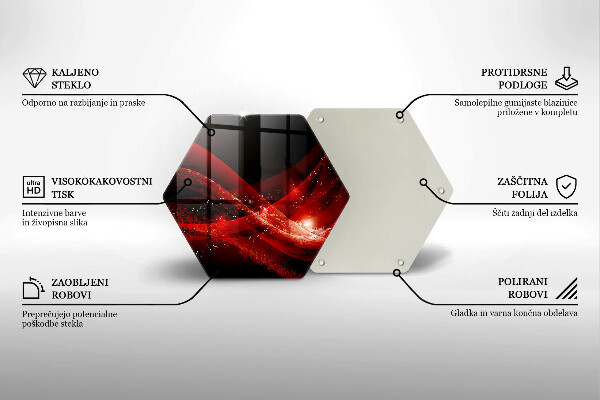 Deska szklana do kuchni Abstrakcja nowoczesna