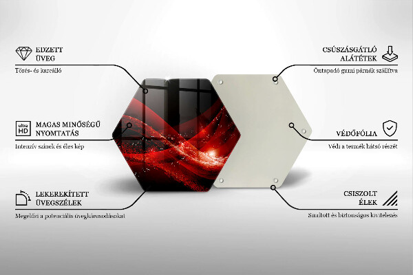 Deska szklana do kuchni Abstrakcja nowoczesna