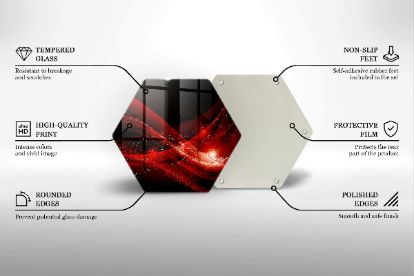 Deska szklana do kuchni Abstrakcja nowoczesna