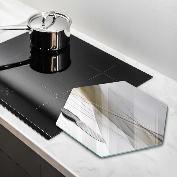 Deska szklana do kuchni Abstrakcja linie design