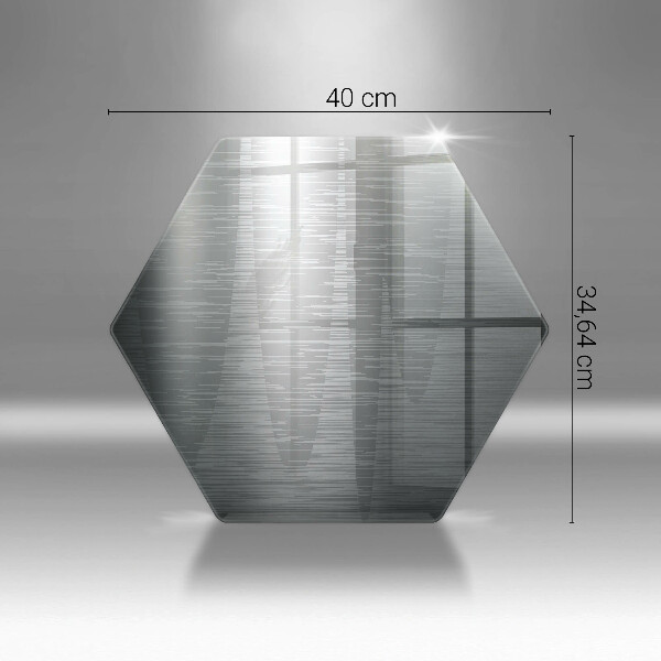 Deska szklana do kuchni Tekstura metal