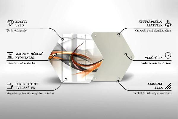Deska szklana do kuchni Nowoczesne kształty