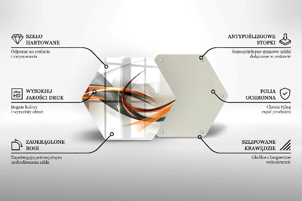 Deska szklana do kuchni Nowoczesne kształty