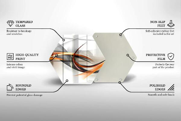 Deska szklana do kuchni Nowoczesne kształty