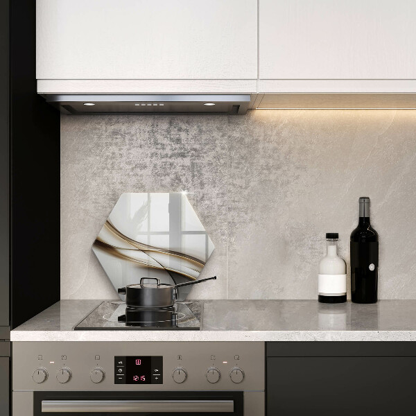 Deska szklana do kuchni Łagodne linie abstrakcja