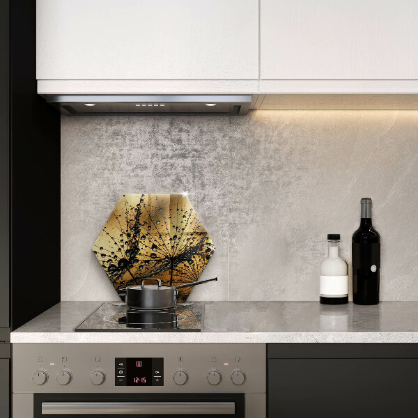 Deska szklana do kuchni Rosa i dmuchawce