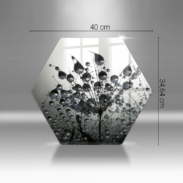 Deska szklana do kuchni Dmuchawce i rosa