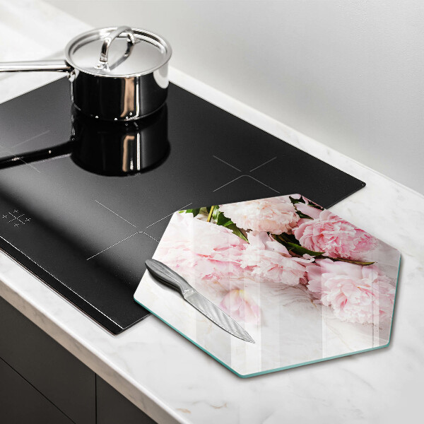 Deska szklana do kuchni Delikatne róże kwiaty