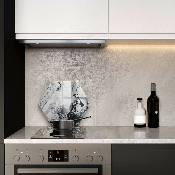 Deska szklana do kuchni Abstrakcja tusz