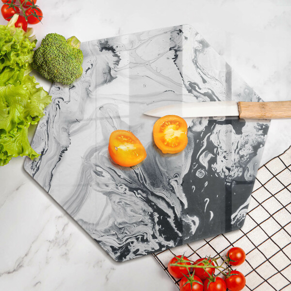 Deska szklana do kuchni Abstrakcja tusz