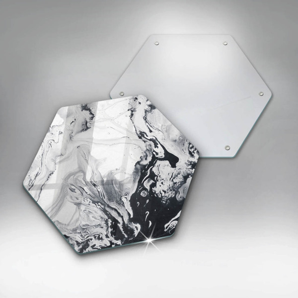 Deska szklana do kuchni Abstrakcja tusz