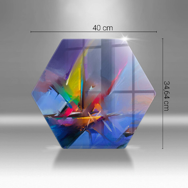 Deska szklana do kuchni Malowana abstrakcja