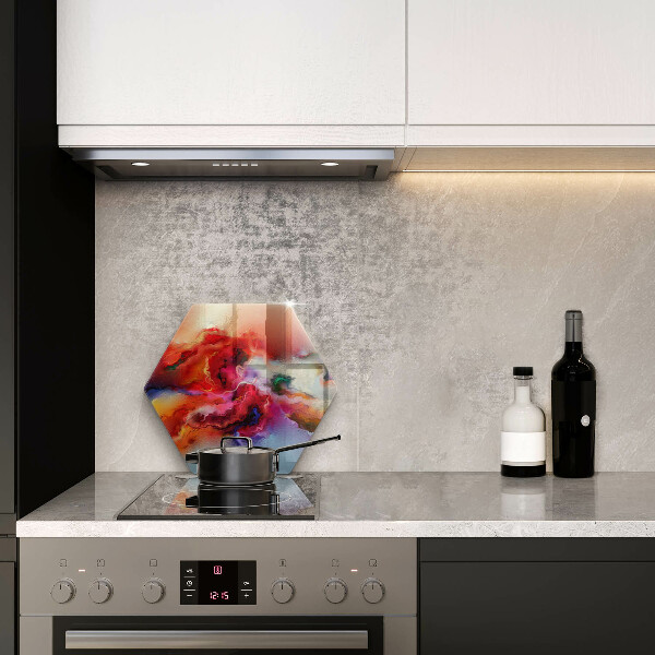 Deska szklana do kuchni Dymna abstrakcja
