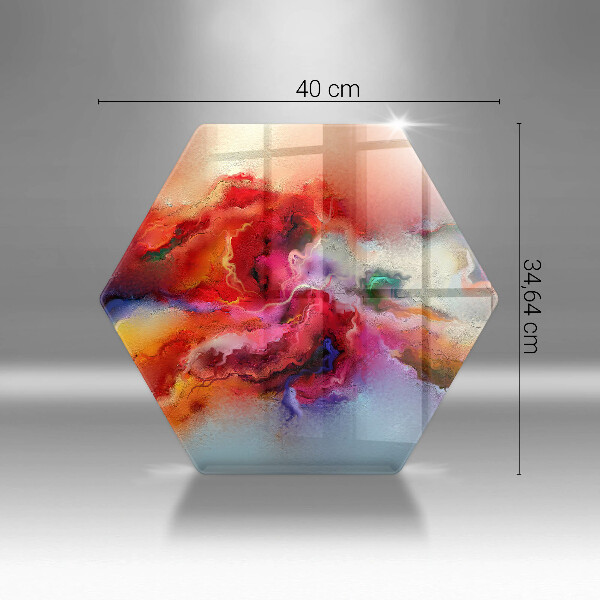 Deska szklana do kuchni Dymna abstrakcja