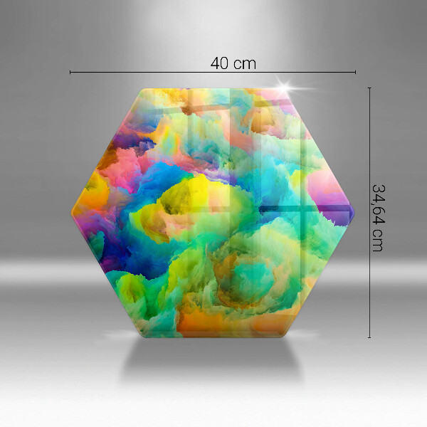 Deska szklana do kuchni Barwna abstrakcja