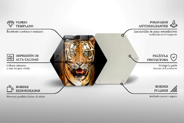 Deska szklana do kuchni Dzikie zwierzę tygrys