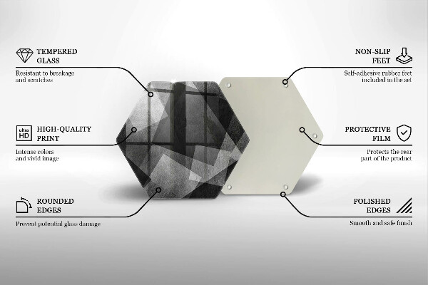 Deska kuchenna Geometryczna abstrakcja