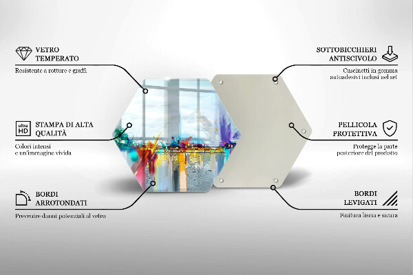 Deska kuchenna Malowana abstrakcja