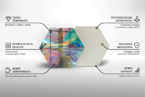 Deska kuchenna Kolorowe niebo