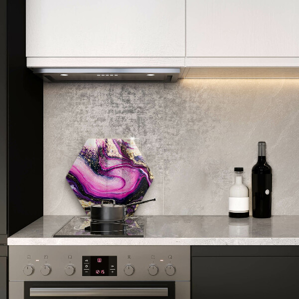 Deska kuchenna Abstrakcja design złoto