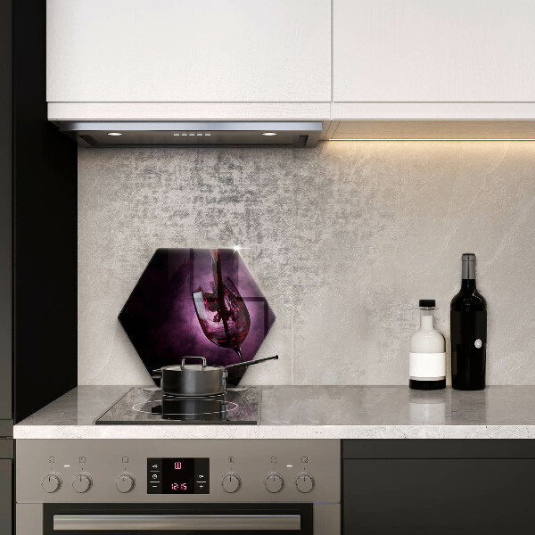 Deska szklana do kuchni Kieliszek wina