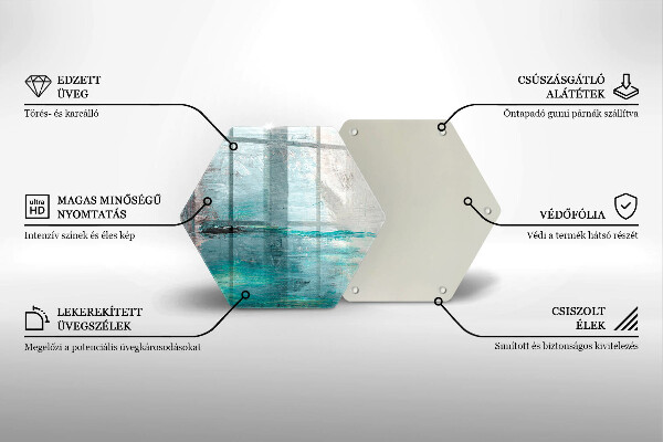 Deska szklana do kuchni Tło abstrakcja farby