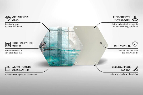 Deska szklana do kuchni Tło abstrakcja farby