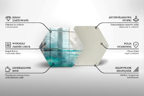 Deska szklana do kuchni Tło abstrakcja farby