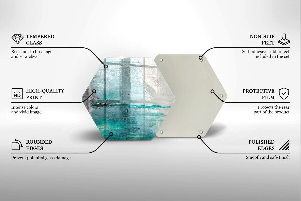 Deska szklana do kuchni Tło abstrakcja farby