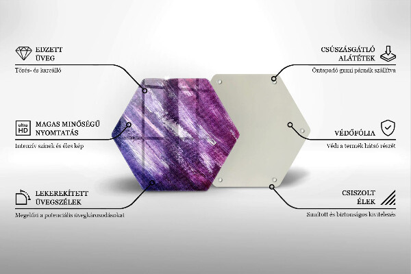 Deska szklana do kuchni Abstrakcja farby