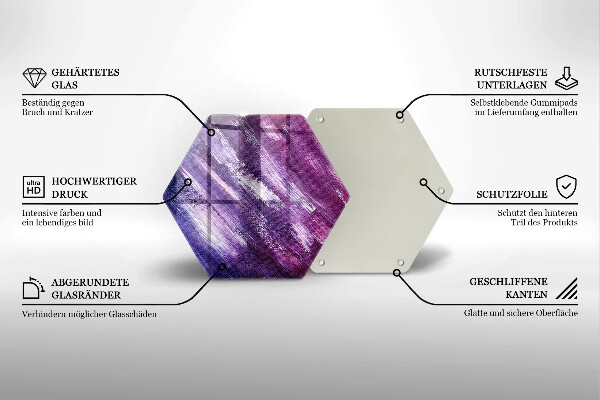 Deska szklana do kuchni Abstrakcja farby