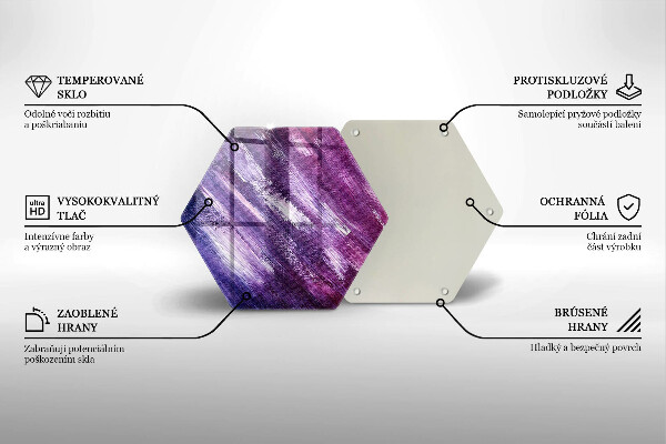 Deska szklana do kuchni Abstrakcja farby