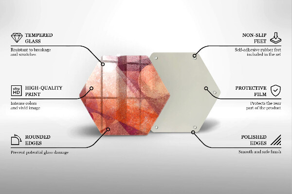 Deska szklana do kuchni Sztuka abstrakcyjna