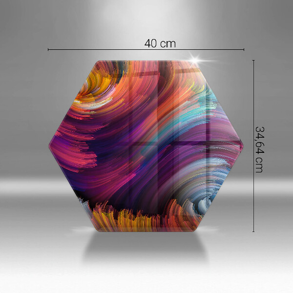 Deska szklana do kuchni Kolorowe pasemka