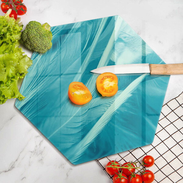 Deska szklana do kuchni Delikatne piórka