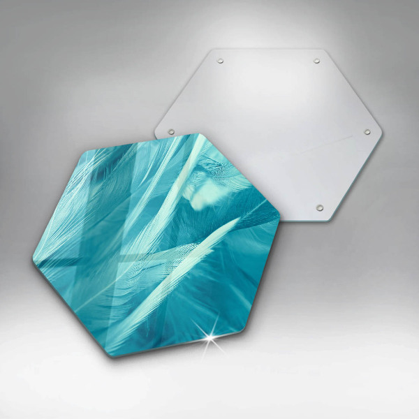 Deska szklana do kuchni Delikatne piórka