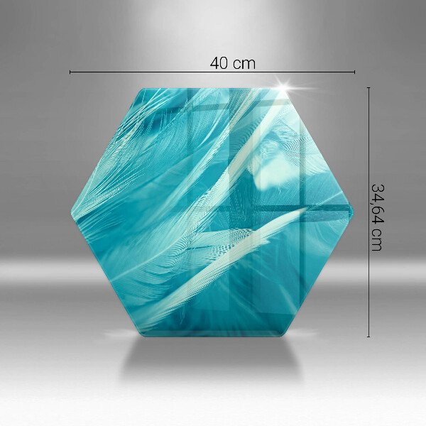 Deska szklana do kuchni Delikatne piórka