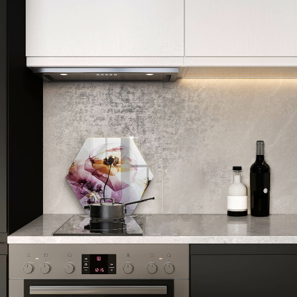 Deska szklana do kuchni Delikatne kwiaty