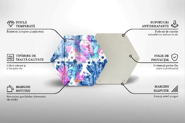 Deska kuchenna Ilustracja boho piórka