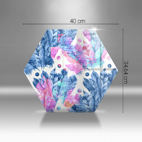 Deska kuchenna Ilustracja boho piórka