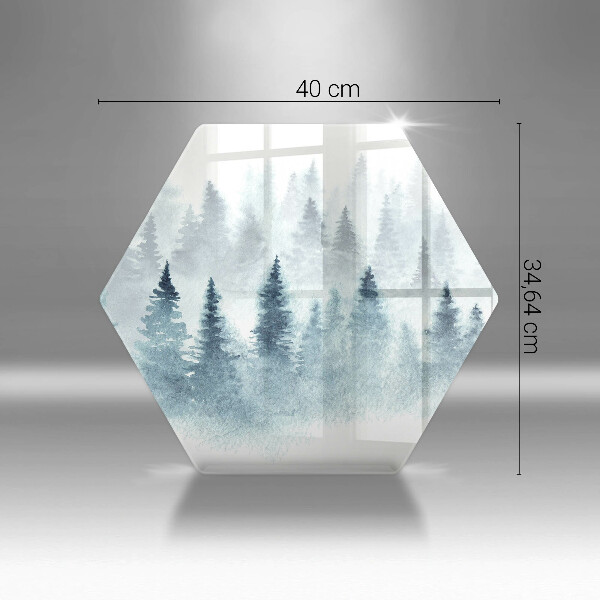 Deska kuchenna Malowany zimowy las