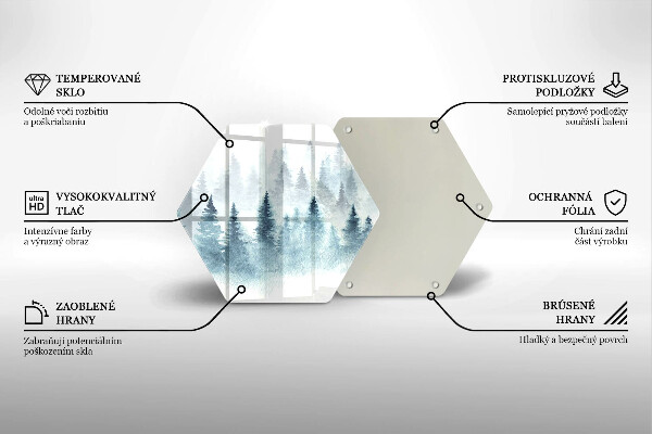 Deska kuchenna Malowany zimowy las