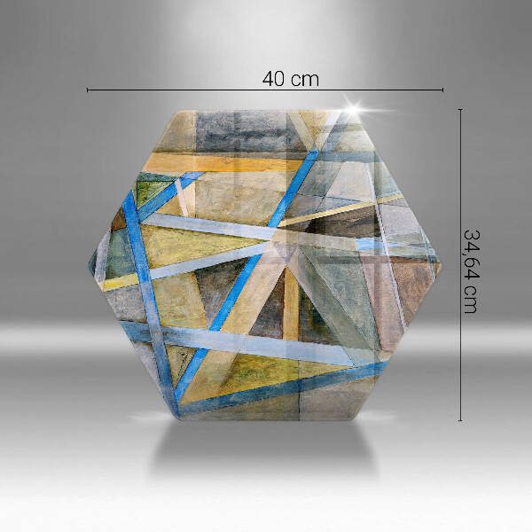 Deska szklana do kuchni Malowane linie Abstrakcja