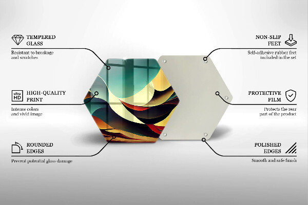 Deska kuchenna Abstrakcja kształtów