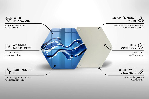 Deska kuchenna Płynna abstrakcja