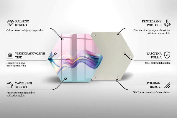 Deska kuchenna Pastelowa abstrakcja