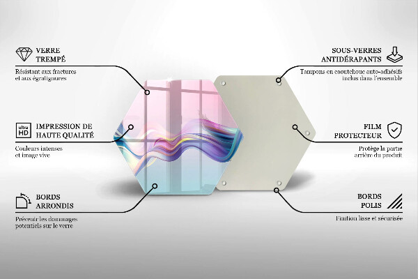 Deska kuchenna Pastelowa abstrakcja